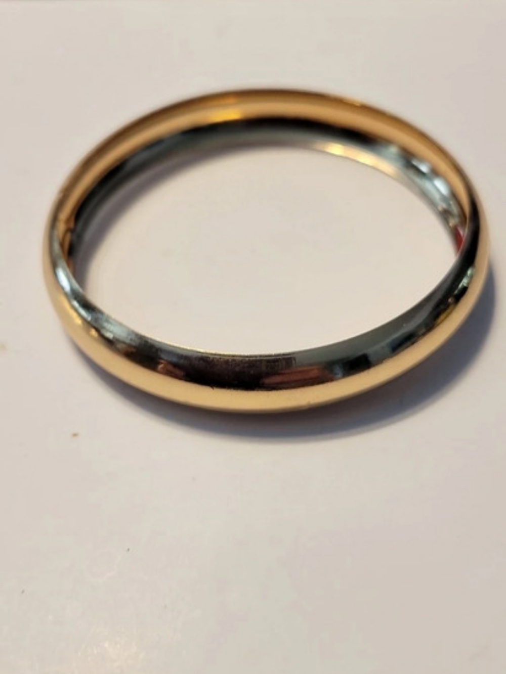 Gold-Tone Polished Bangle Bracelet